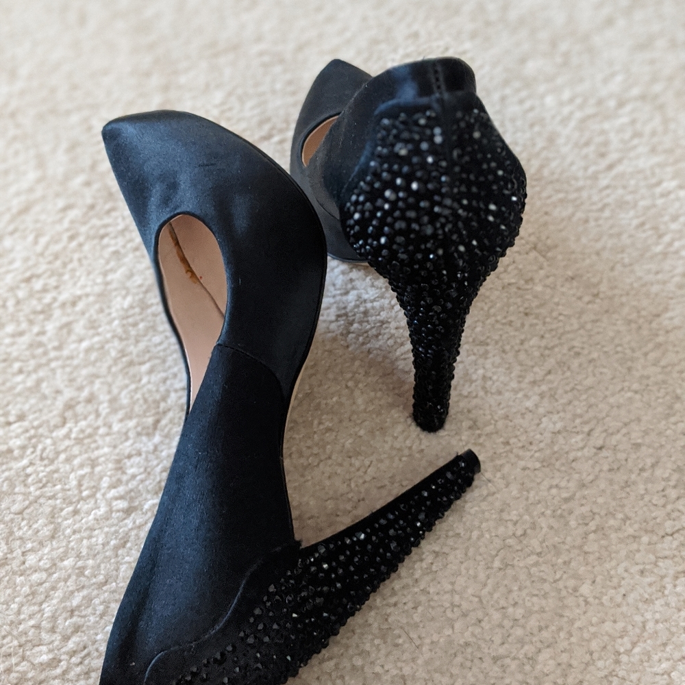 Nine West Black sequin heels